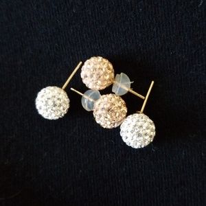 Pave earrings